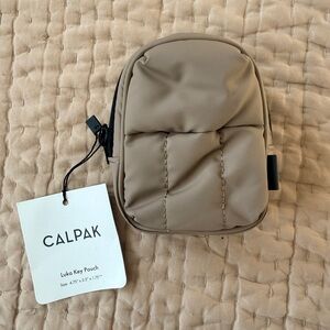 Luka Backpack Zip Bag Charm in Chocolate